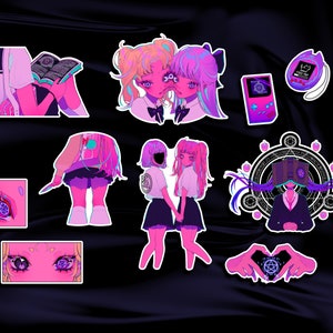 Cybereyed Magical Girls Vol.1 Autocollants HOLOGRAPHIQUES