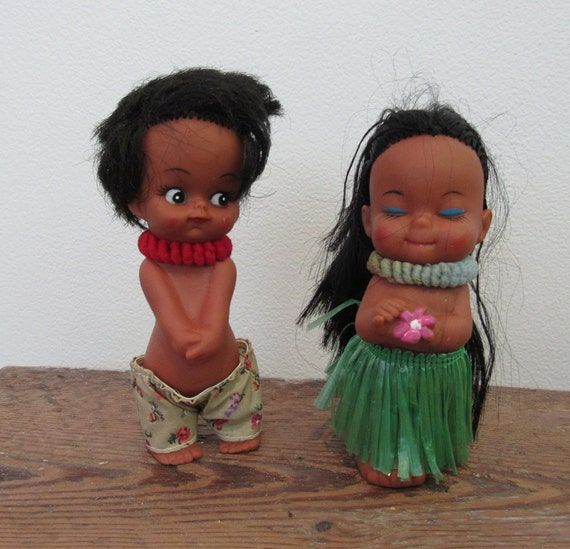 vintage hawaiian hula dolls