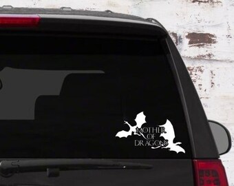 Mother of Dragons Vinyl Decal | GoT Car, Laptop Sticker