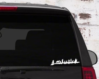 Fellowship Vinyl Decal | Not All Who Wander, Nerdy Car Laptop Sticker