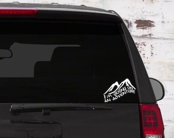 Adventure Mountain Vinyl Decal | Car, Laptop Sticker