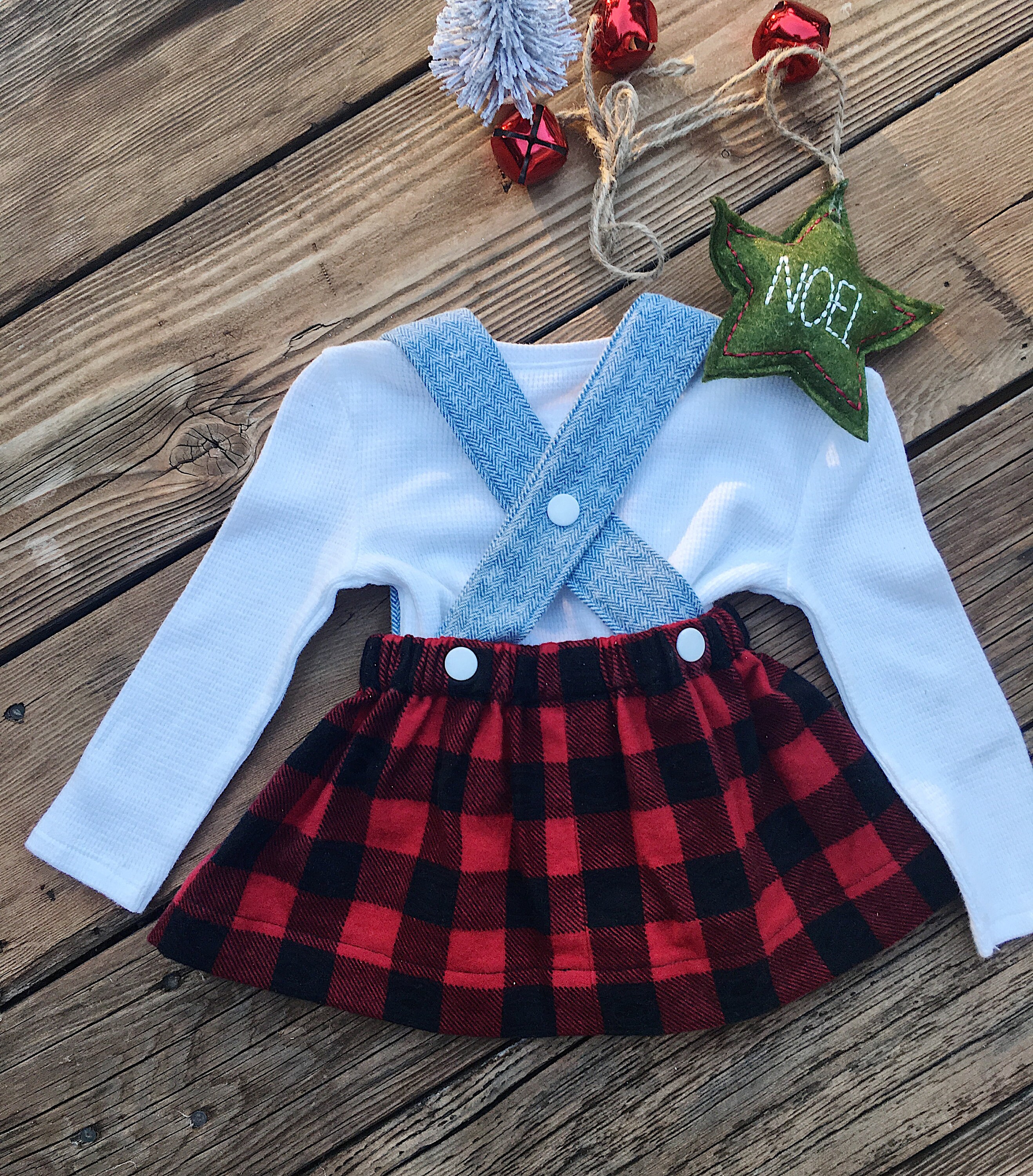 Suspender Skirt Girls Skirt Girls Dress Christmas Dress Etsy