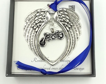 Personalized Motorcycle Memorial Cremation Urn Ornament Men's Special gifts for special people, Keeping loved ones close ~ Custom engraved.