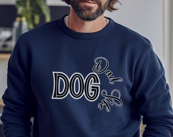 Dog Dad Life Sweatshirt, retro dog dad sweatshirt, dog dad life fashion, Dog dad birthday, dog lover sweatshirt gift, dog dad fall shirts