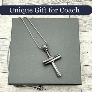 Baseball Cross Urn Necklace, a Heartfelt Rememberance Gift for Men or Women, Great Celebration Gift for Coach or Players. image 2