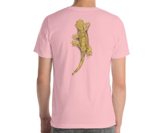 Crested Gecko (Back - Colored) T-Shirt