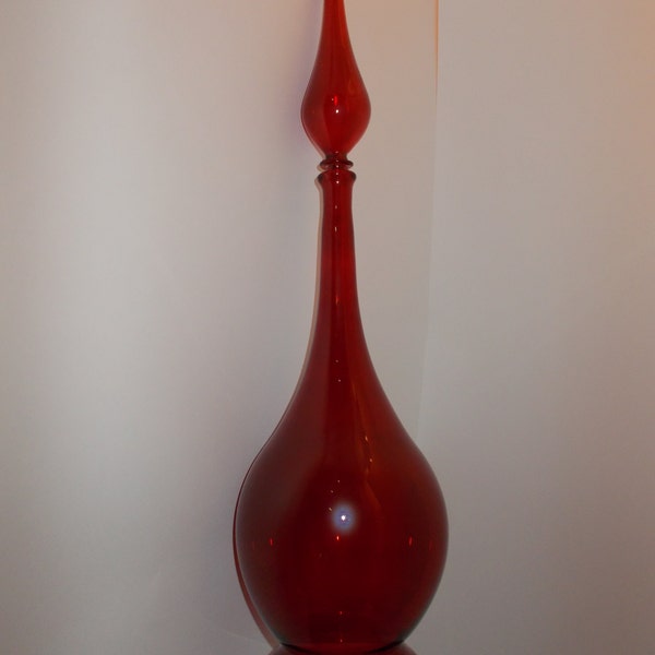 SPHERE Red GLASS VASE modern