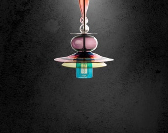 blown glass  pendant light, modern   Light pendant ,Blown Glass Light Fixtures, Kitchen light Decoration, Hanging lamp for Dining room