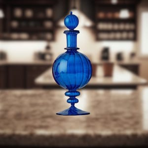 Glass Art  Decanter- Customizable Premium Handmade  Blown Glass  Decanter-Fragrance Decanters-Decanter bottle with stopper