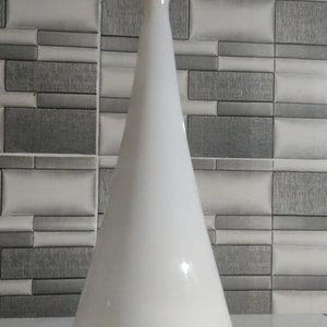 SPHERE white GLASS VASE modern