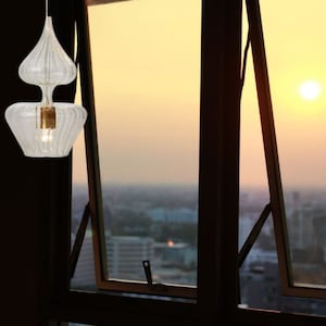 blown glass pendant-Modern pendants lights - kitchen island light - ceiling decor - ceiling light - Handmade  pendant light - light fixture