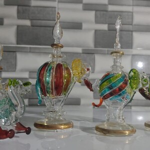 Farbige Glas Tierformen ( 4er Set)