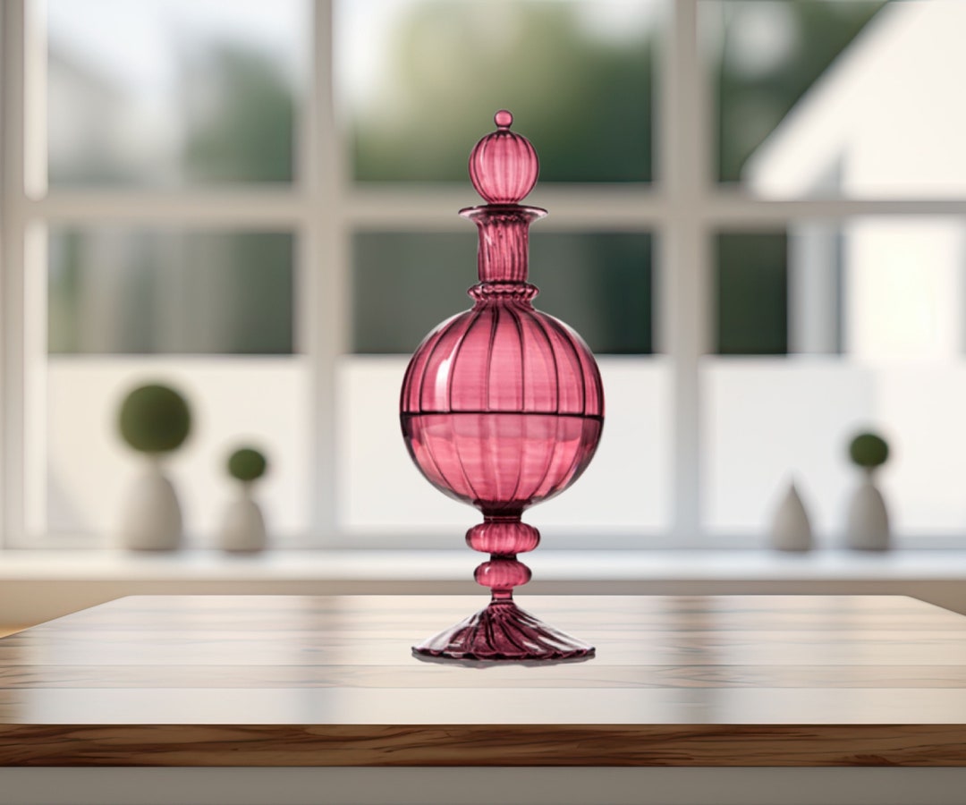 Glass Art Decanter Customizable Premium Handmade Blown Glass Decanter