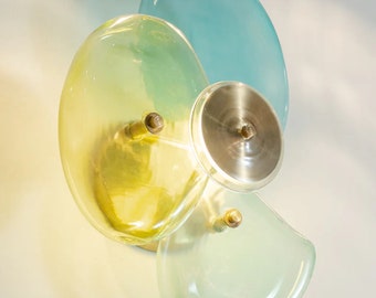 Handcrafted Floral Applique Glass Décor: Wall-Mounted Lighting Collection for Bedrooms, Bathrooms- Modern Wall Sconces - Elegant Wall Lamps