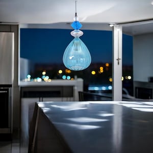 Elegant Artisan Glass Pendant Lamp - Providence Chandelier for Modern Kitchen Decoration - Create Your  Hand Blown Pendant Light