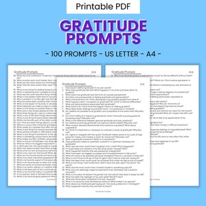 Spunti di scrittura per il diario della gratitudine stampabile