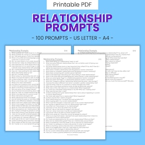 Preguntas para escribir un diario de relaciones: más de 100 preguntas imprimibles, límites sociales, dinámica familiar, amigos y romance, resolución de conflictos