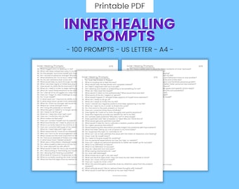 Printable Inner Healing Journal Writing Prompts