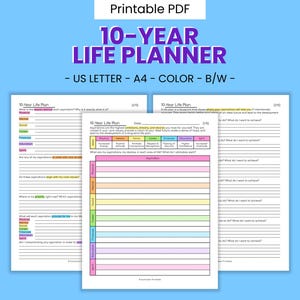 Printable 10-Year Life Planner