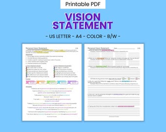 Printable Vision Statement Prompts