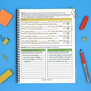 Focus Plan Printable Worksheets Productivity & - Etsy