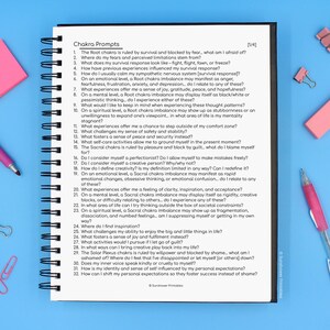 Printable Chakra Balancing Journal Writing Prompts image 4