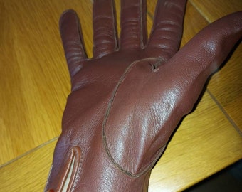 Waddington's men's gloves soft brown leather XL new old stock perfect Christmas gift ships worldwide free UK shipping