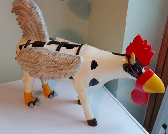 Cow-Moo-Flage Figure カウパレード cow parade Cow Parade 2002 Cow Moo Flage #7254. Retired - Etsy