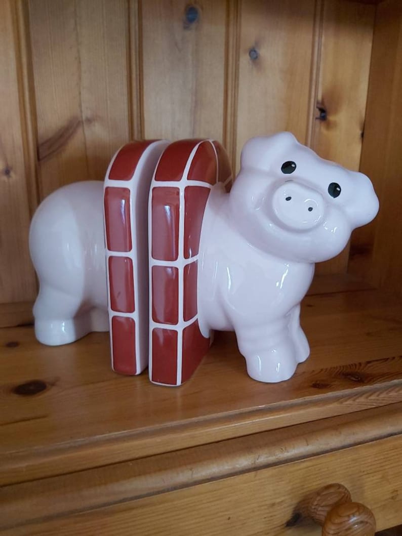 Carlton ware pig bookends ceramic cute collectable pink Etsy