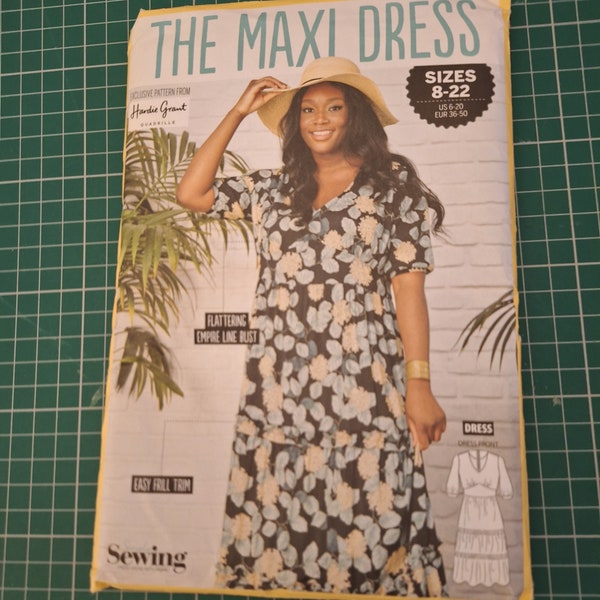 Simply sewing pattern  The Maxi Dress sizes 8-22 uncut and factory folded ships worldwide