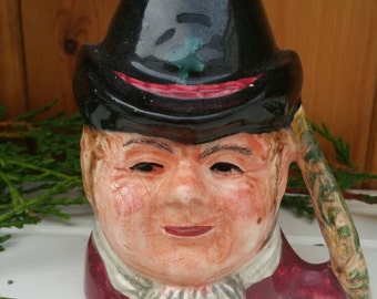CROWN CLARENCE character jug/Toby jug just so series " Paddy" English pottery ships worldwide from UK