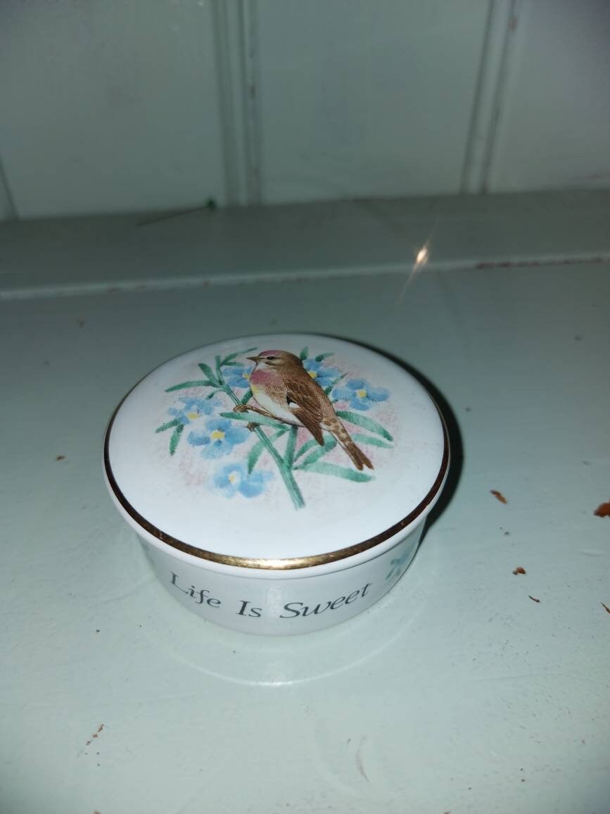 Art & Collectibles Vintage Royal Duchy china trinket box hand painted