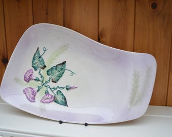Vintage CARLTONWARE Morning Glory irregular shaped serving dish/ 1930s retro serving dish/ stunning item/ships worldwide