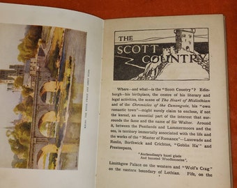 The Scott Country Antique book Scottish paintings by E W Hazlehust  Christmas gift ships worldwide