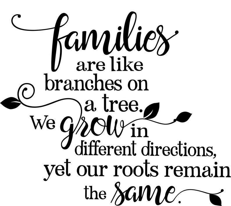 Families Are Like Branches of a Tree christmas Gift Idea SVG Etsy