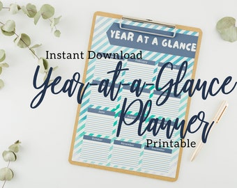 Printable Weekly Planner - Instant Download, US Letter Size, High Res, Fun Design