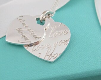 Tiffany Double Heart - Etsy Hong Kong