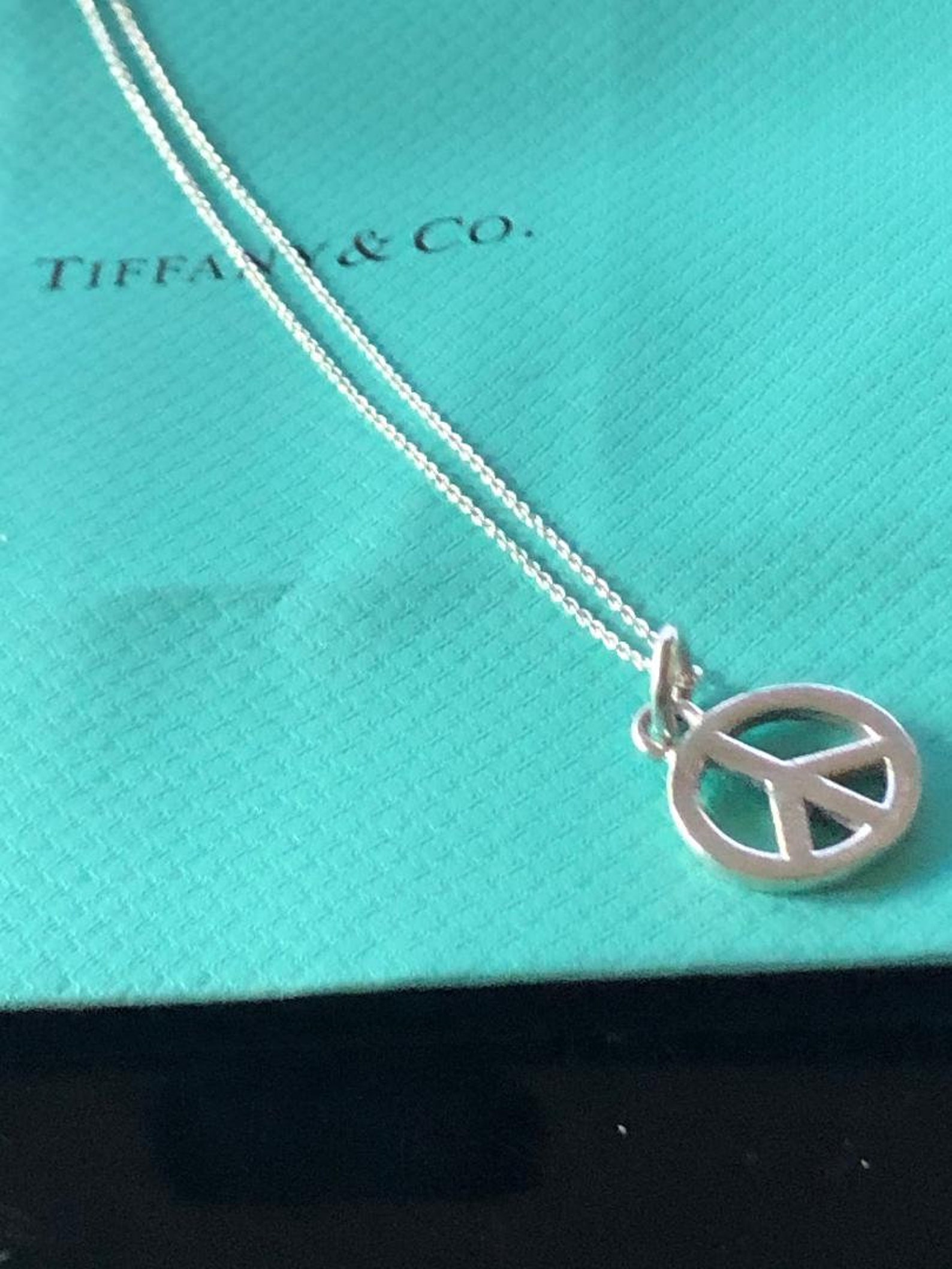 Timeless Authentic Tiffany & Co. Sterling Silver Peace Sign | Etsy