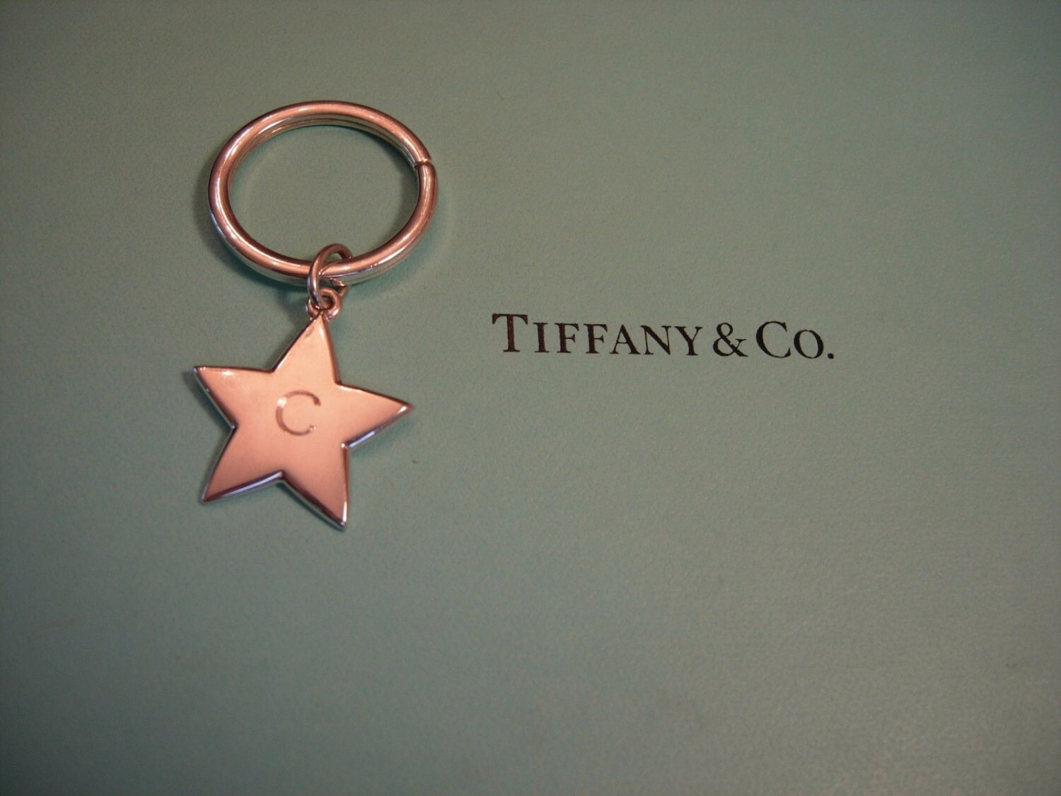 SALE Amazing Tiffany & Co. Sterling Silver Star Key Chain