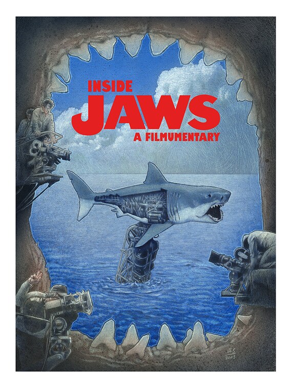 Inside Jaws Poster Print Etsy Inside Jaws Poster Print Etsy