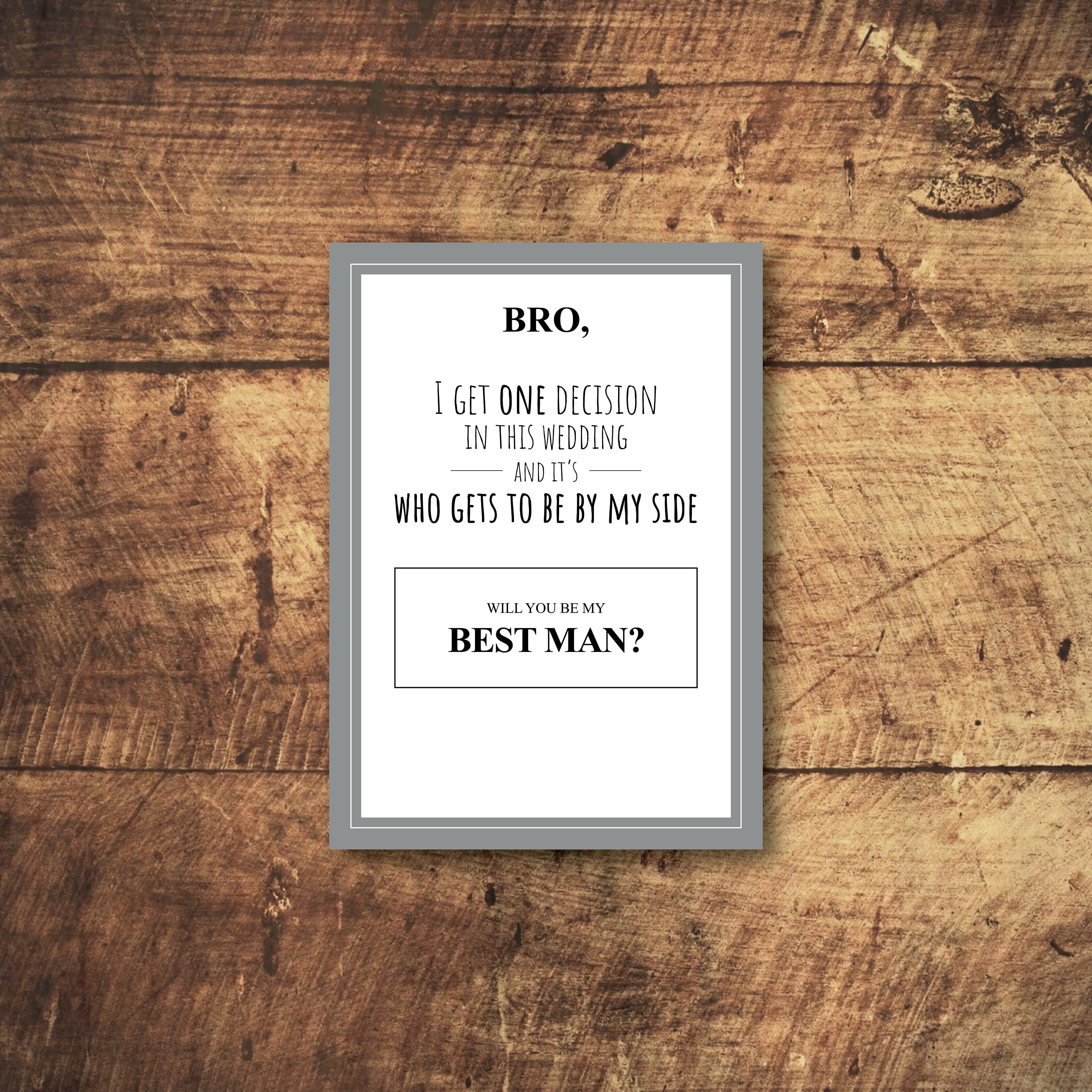 will you be my best man gift ideas