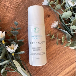 All-Natural Deodorant - Aluminum-Free - Magnesium & Boron Formula - Minimalist Clean Deodorant -Unscented -Sensitive Skin Safe