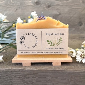 Goat Milk Face Soap – All-Natural Facial Bar with Fresh Goat’s Milk & Frankincense – Gentle Cleanser for Sensitive Skin – Handmade Soap