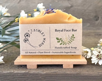 Goat Milk Face Soap – All-Natural Facial Bar with Fresh Goat’s Milk & Frankincense – Gentle Cleanser for Sensitive Skin – Handmade Soap