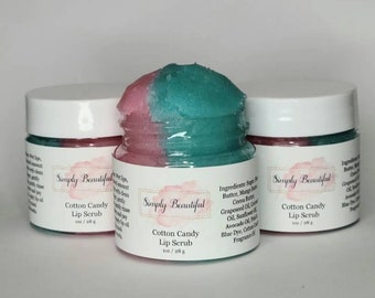 Simply Beautiful Zuckerwatte Lip Sugar Peeling 1 Unze Unisex Alle Hauttypen Peeling Farbstofffrei Vegan Keine Füllstoffe Keine Parabene