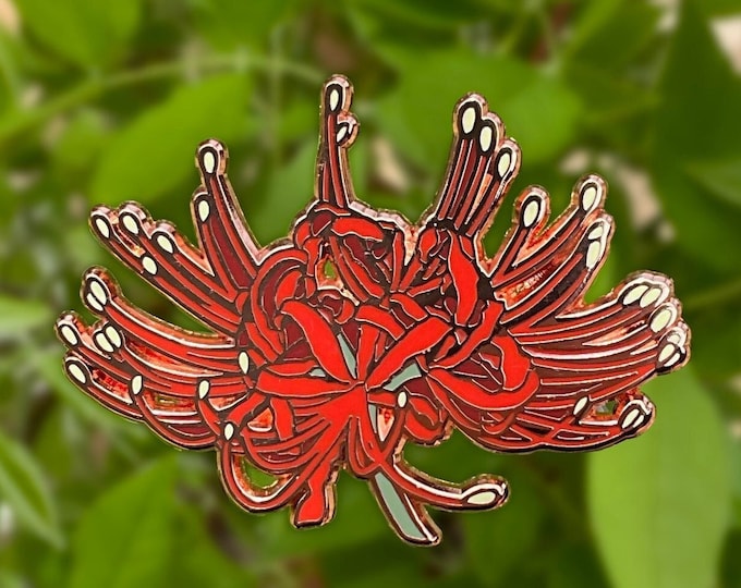 Red Spider Lily Hard Enamel Pin - Anime/Manga/Manhwa/Manhua