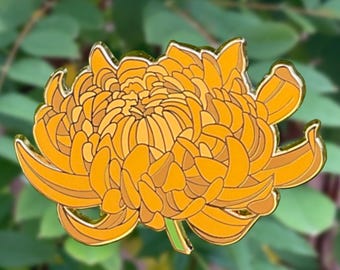 Yellow Chrysanthemum Hard Enamel Pin - Anime/Manga/Manhwa/Manhua