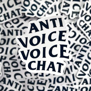 Anti Stimme Stimme Chat Vinyl Aufkleber