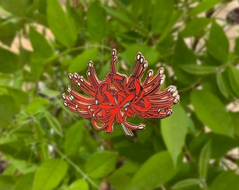 Red Spider Lily Hard Enamel Pin - Anime/Manga/Manhwa/Manhua