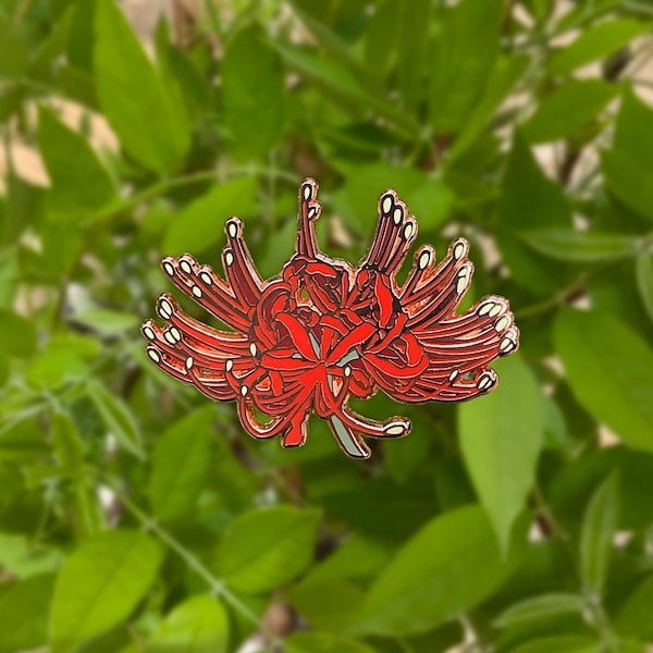 Red Spider Lily Hard Enamel Pin - Anime/Manga/Manhwa/Manhua